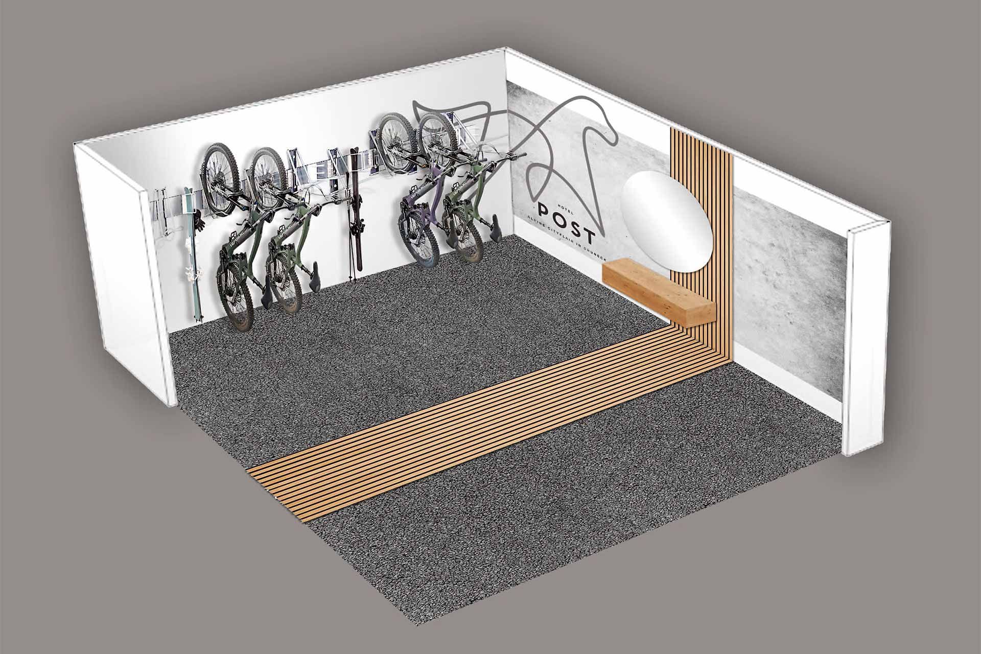 3D Planung Fahrraddepot